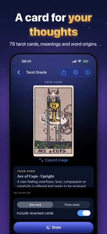 A card for your thoughts — 78 tarot cards, meanings and word origins.