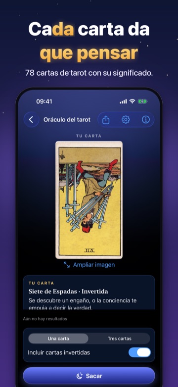 Cada carta da que pensar — 78 cartas de tarot con su significado.