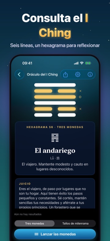 Consulta el I Ching — Seis líneas, un hexagrama para reflexionar
