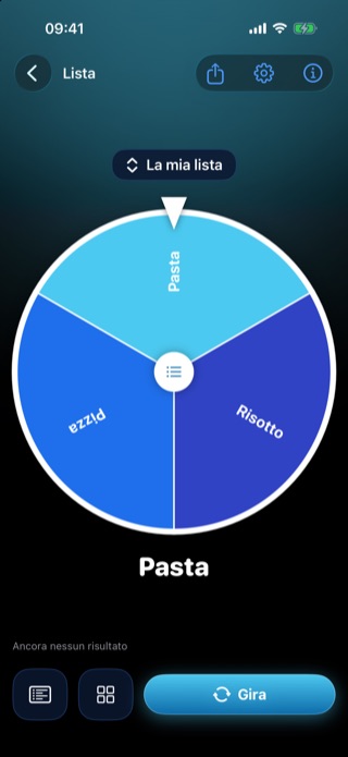 Gira la ruota. Fatto.