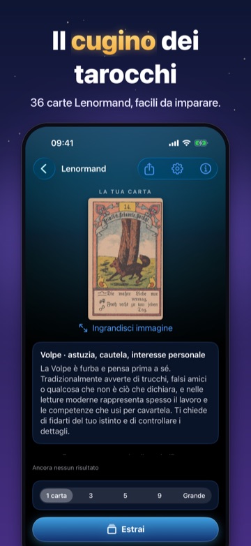 Il cugino dei tarocchi — 36 carte Lenormand, facili da imparare.