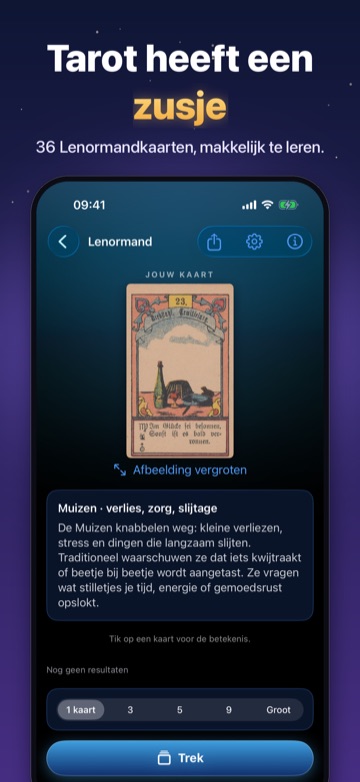 Tarot heeft een zusje — 36 Lenormandkaarten, makkelijk te leren.