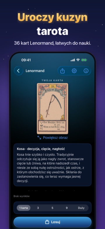 Uroczy kuzyn tarota — 36 kart Lenormand, łatwych do nauki.