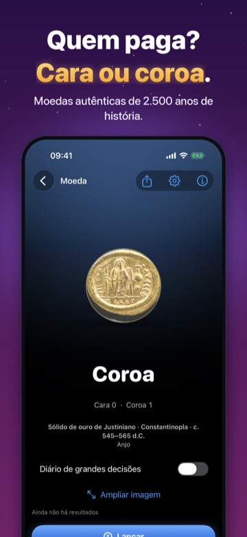 Quem paga? Cara ou coroa. — Moedas autênticas de 2.500 anos de história.